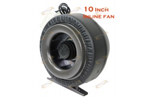 10" Inline 760CFM Hydroponics Duct Tube Exhaust Fan Blower 110V W/Leather Sleeve